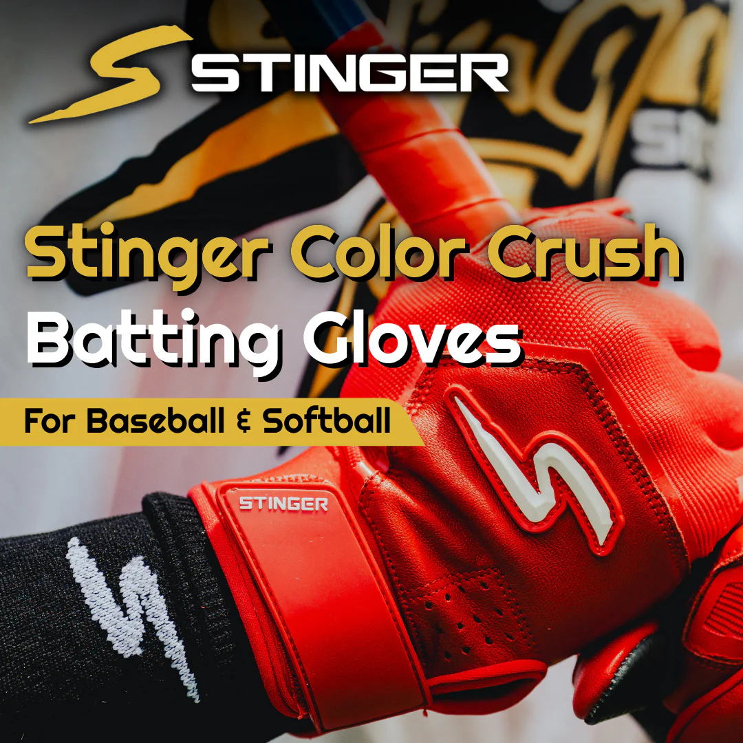 Color Crush Batting Gloves - Red - Image 9