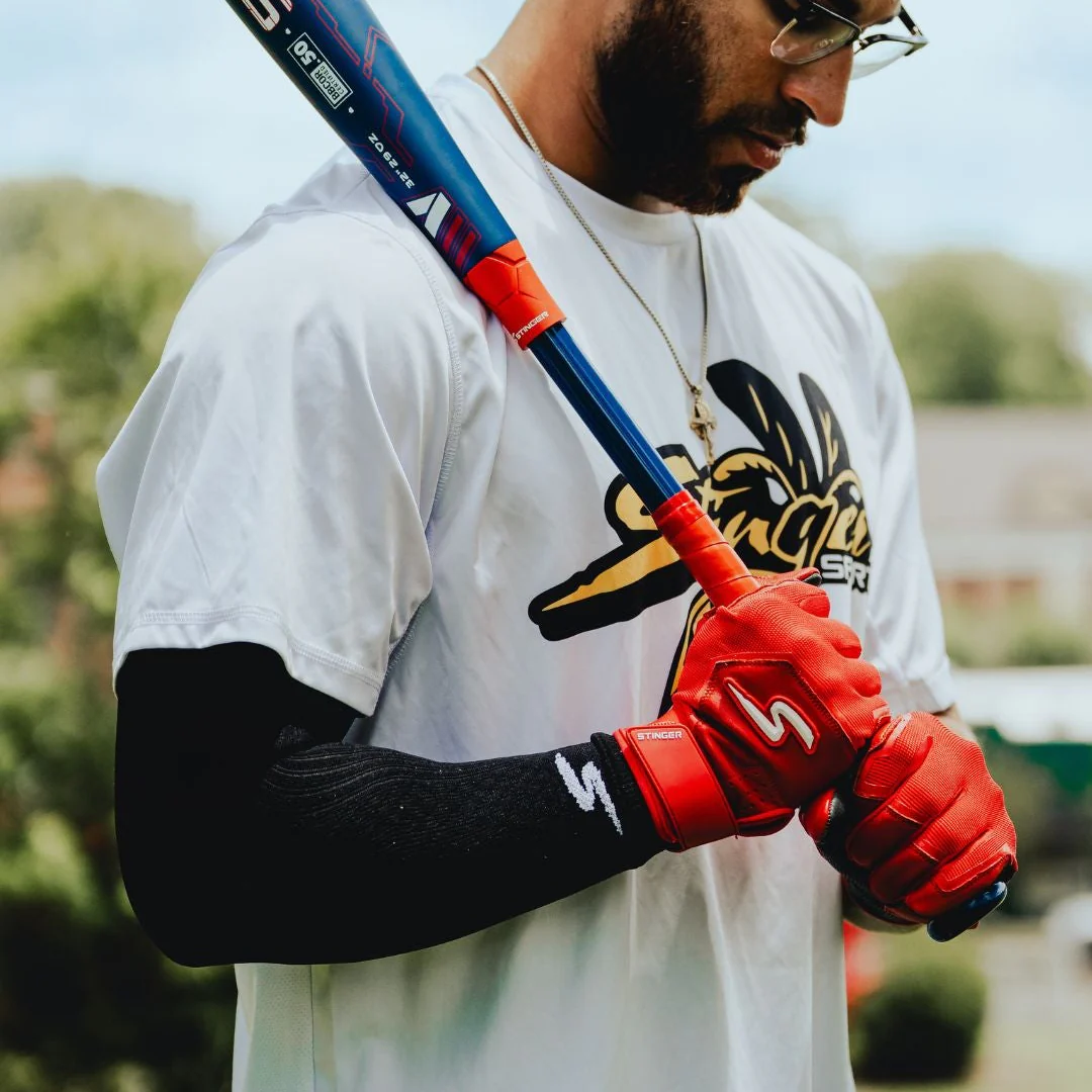 Color Crush Batting Gloves - Red - Image 4