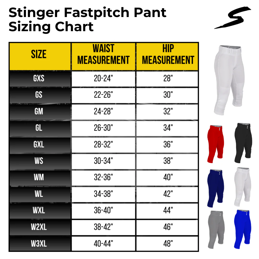 Stinger Premium Fastpitch Softball Pants - Gray - Image 5
